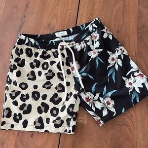 Duvin - leopard print men’s swim